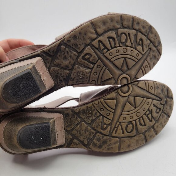 Bussola Walk Your Way Greige Comfort Sandals Gladiator Straps Side Zip Heel   38 - Picture 10 of 11